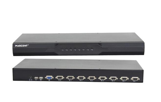 麥森特kvm切換器8口16口32口網口cat5機架式IP遠程數(shù)字 VGA 8口 MS-1008U